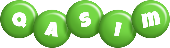 Qasim candy-green logo