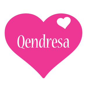 Qendresa love-heart logo