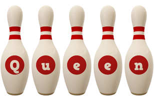 Queen bowling-pin logo