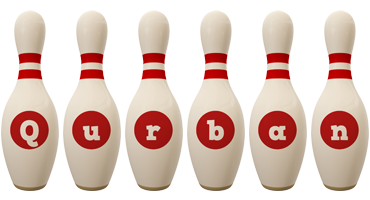 Qurban bowling-pin logo