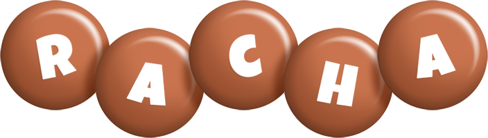 Racha candy-brown logo
