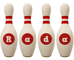 Rada bowling-pin logo