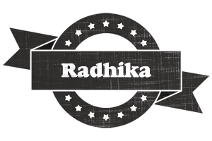 Radhika grunge logo