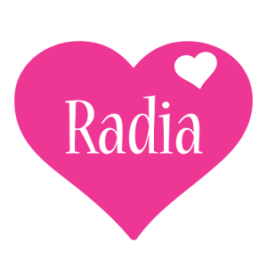 Radia love-heart logo