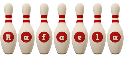 Rafaela bowling-pin logo