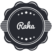 Raha badge logo