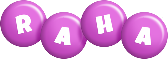 Raha candy-purple logo