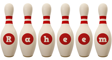 Raheem bowling-pin logo