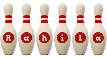 Rahila bowling-pin logo