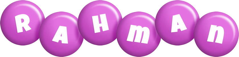 Rahman candy-purple logo