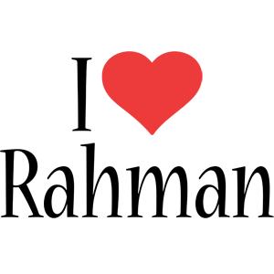 Rahman i-love logo
