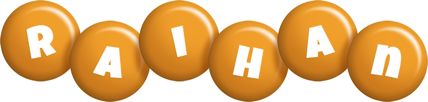 Raihan candy-orange logo