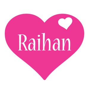 Raihan love-heart logo