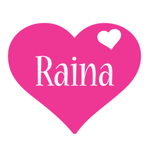 Raina love-heart logo
