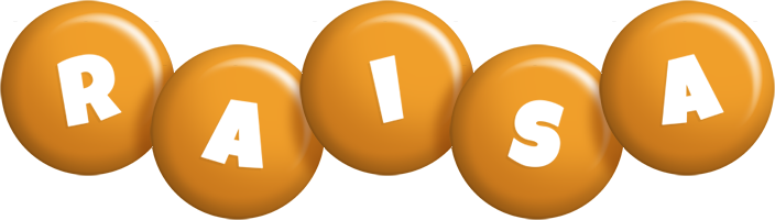 Raisa candy-orange logo