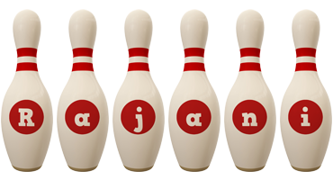 Rajani bowling-pin logo