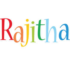 Rajitha birthday logo