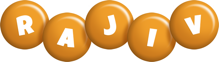 Rajiv candy-orange logo