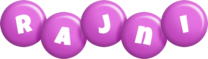 Rajni candy-purple logo