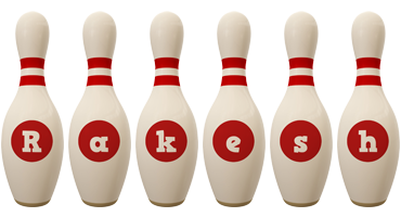 Rakesh bowling-pin logo