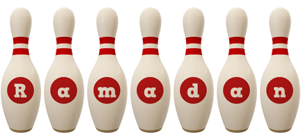 Ramadan bowling-pin logo
