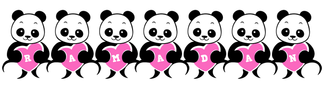 Ramadan love-panda logo