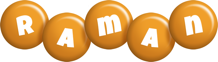 Raman candy-orange logo