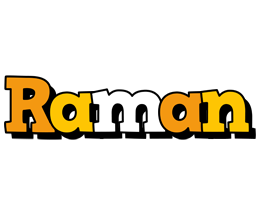Raman cartoon logo