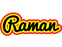 Raman flaming logo