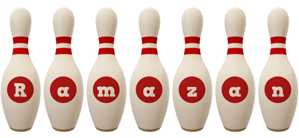 Ramazan bowling-pin logo