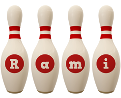 Rami bowling-pin logo