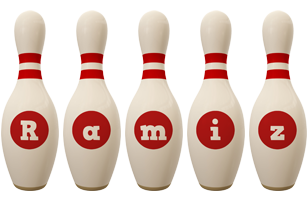Ramiz bowling-pin logo