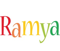 Ramya birthday logo