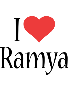 Ramya i-love logo