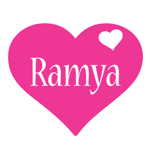 Ramya love-heart logo