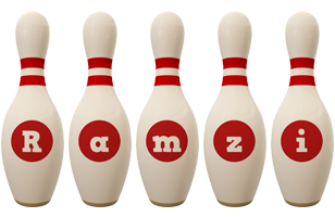 Ramzi bowling-pin logo