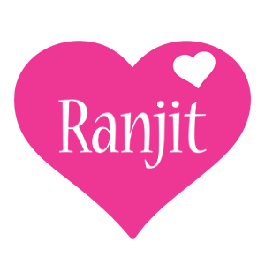 Ranjit love-heart logo