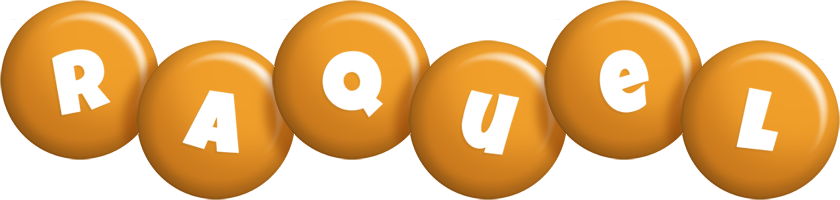 Raquel candy-orange logo