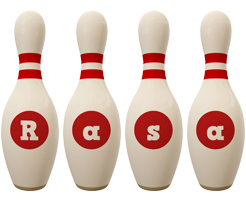 Rasa bowling-pin logo