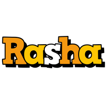 Rasha cartoon logo