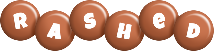 Rashed candy-brown logo
