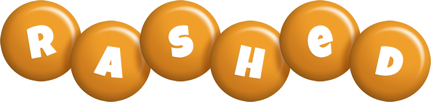 Rashed candy-orange logo