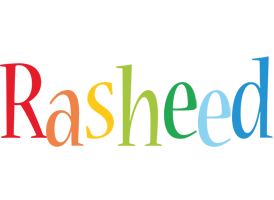 Rasheed birthday logo