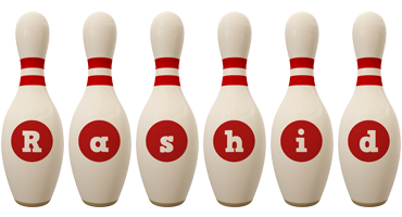 Rashid bowling-pin logo