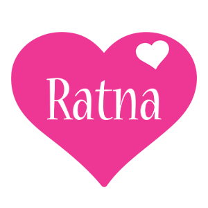 Ratna love-heart logo