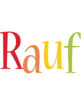 Rauf birthday logo