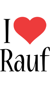 Rauf i-love logo