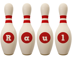 Raul bowling-pin logo