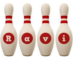 Ravi bowling-pin logo