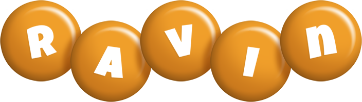 Ravin candy-orange logo